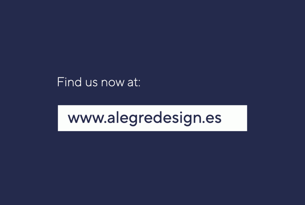 Alegre Design is moving forward, from .es to .com