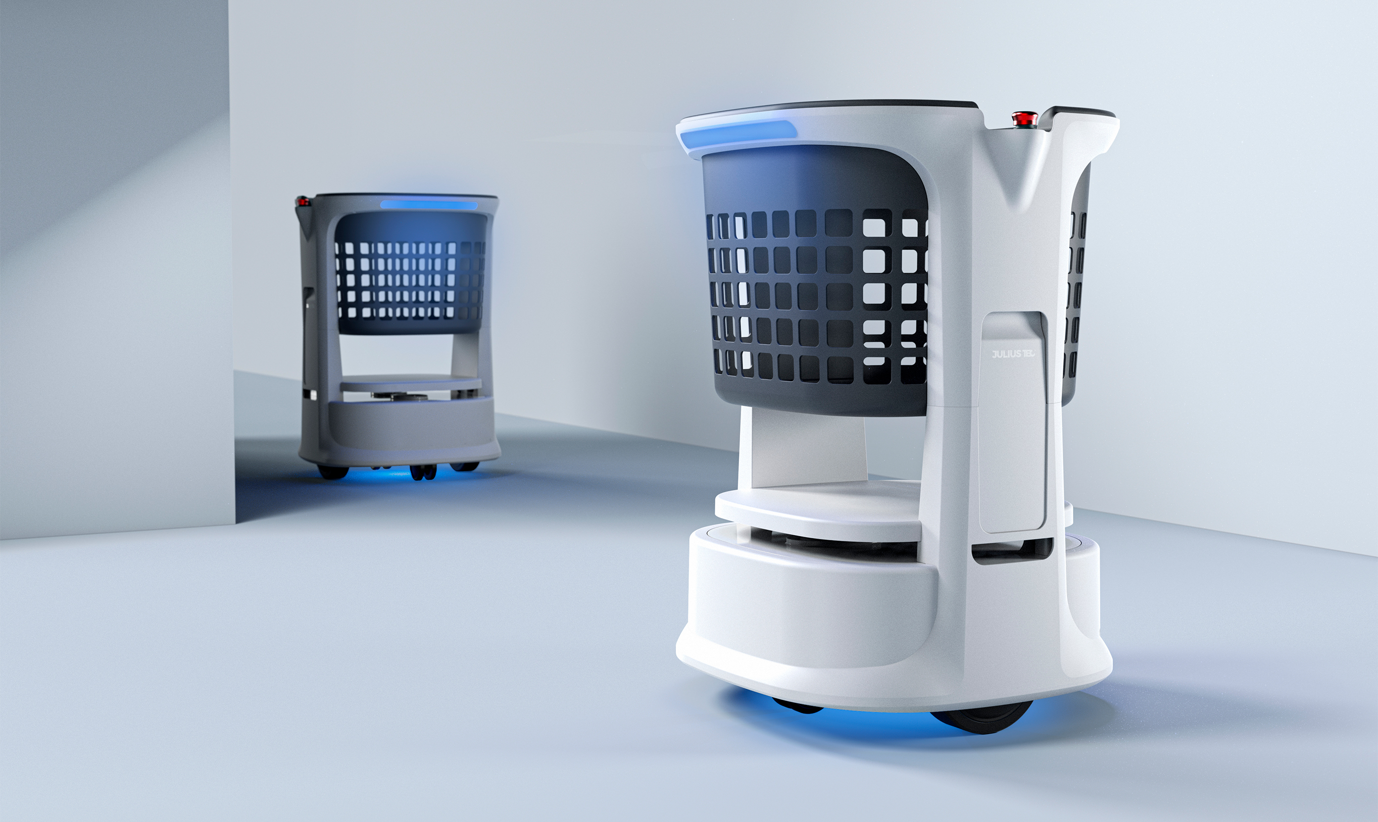 'JulusTEC' autonomous cart, product design, Alegre Design, Carttec
