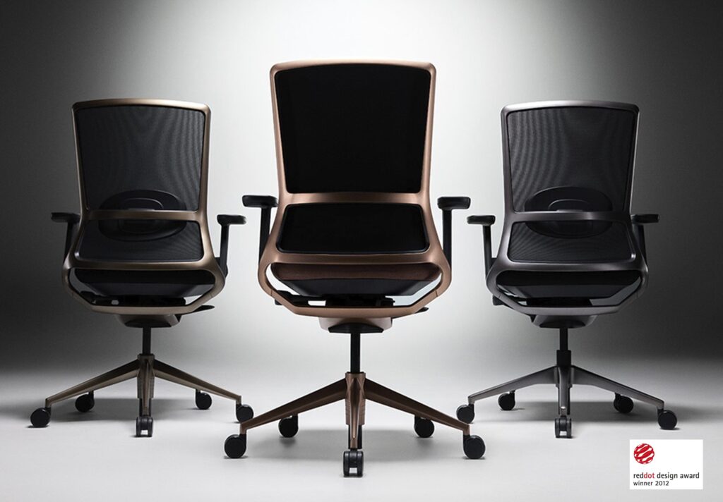 Comfort and design in an ergonomic office chair